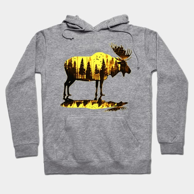 Moose Hoodie by Worldengine